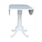 International Concepts Round 42, Round dual drop Leaf Pedestal Table, 35.5  inH, White, 42 W, 42 L, 35.5 in H, Wood, White K08-42DPT-6B - alternate 5